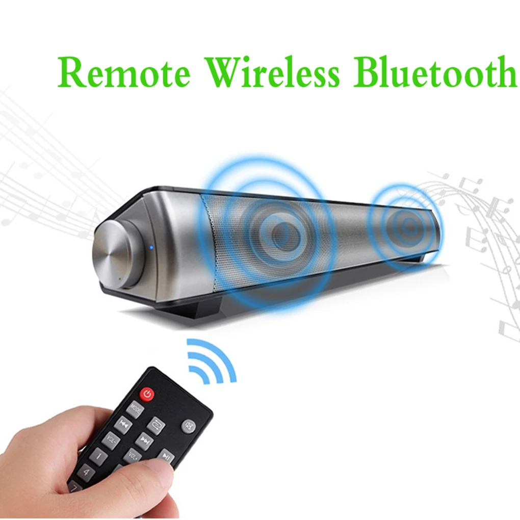 

Wireless SoundBar Deskop Speaker Sound Bar Television Amplifier Headphones Tablet Home-theater System With Remote Control