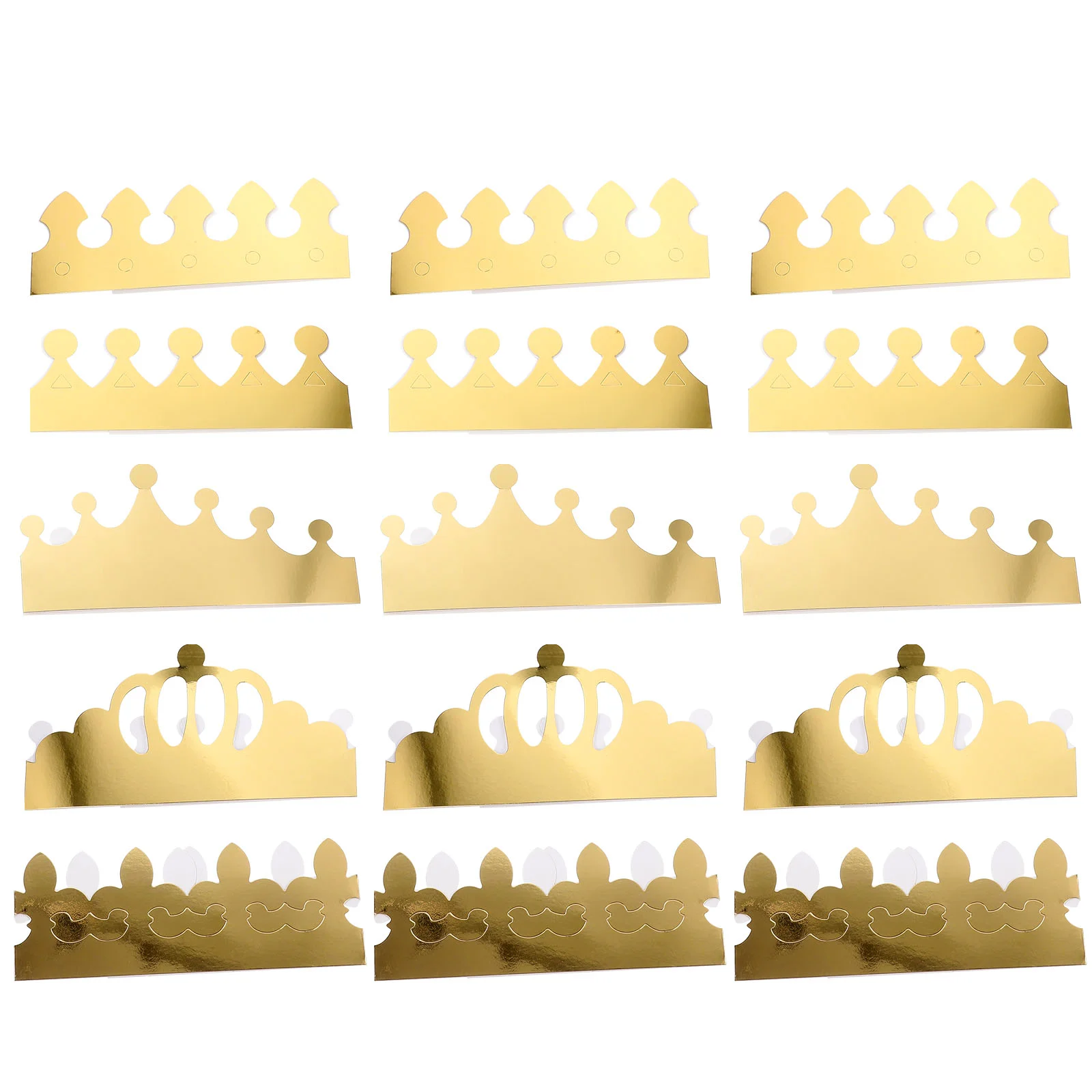 

15 Pcs Crowns for Kids Party Hats Toys Babies Birthday Toppers Animal Decorations Paper