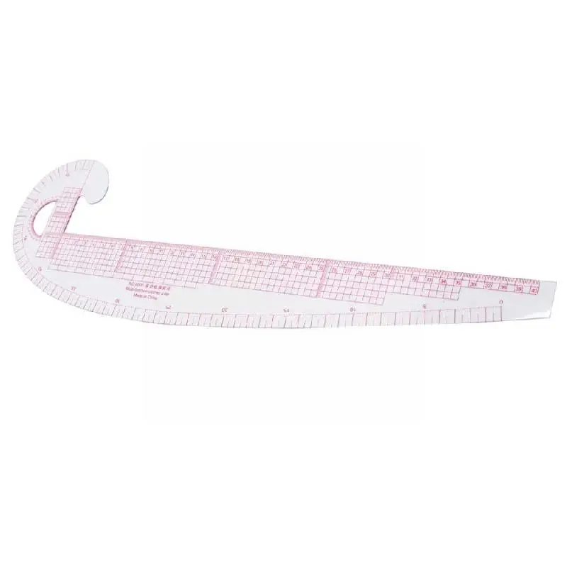 

1pc Multifunctional Sewing Ruler Tools Measure Tailor Styling French Grading Plastic Curve Curve Ruler Ruler Design Shaped Q7p5