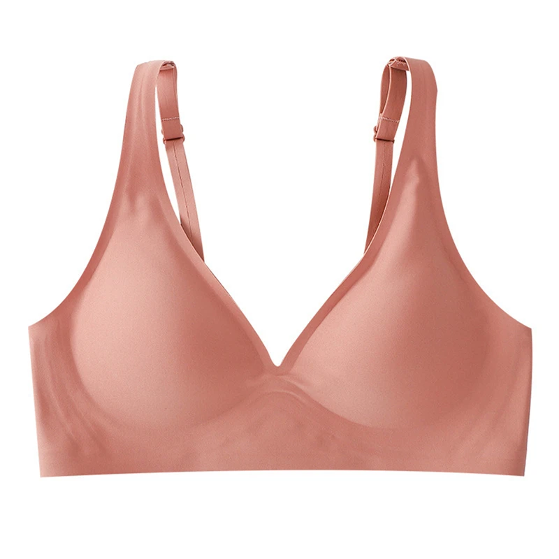 Comfortable Ladies Lingerie Soft Wireless Bra Women Deep V Bras Sexy Bralette Padded Bra S-XL Female Seamless Underwear