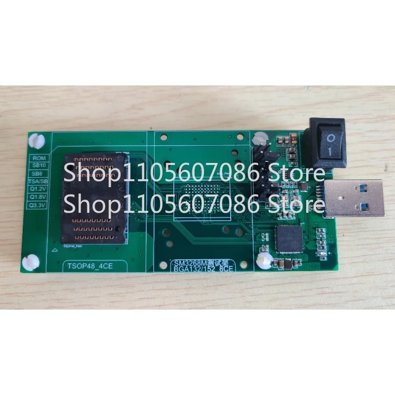Фото Тестовая стойка SM3268 для очистки USB-флеш-накопителей, BGA132/152, 8CE, TSOP48, 4CE №1