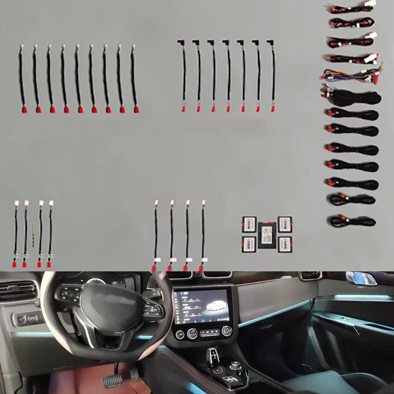 

Fit for LYNK&CO 01 Original car with light guide strip high quality atmosphere lights original 22 lights easy installation