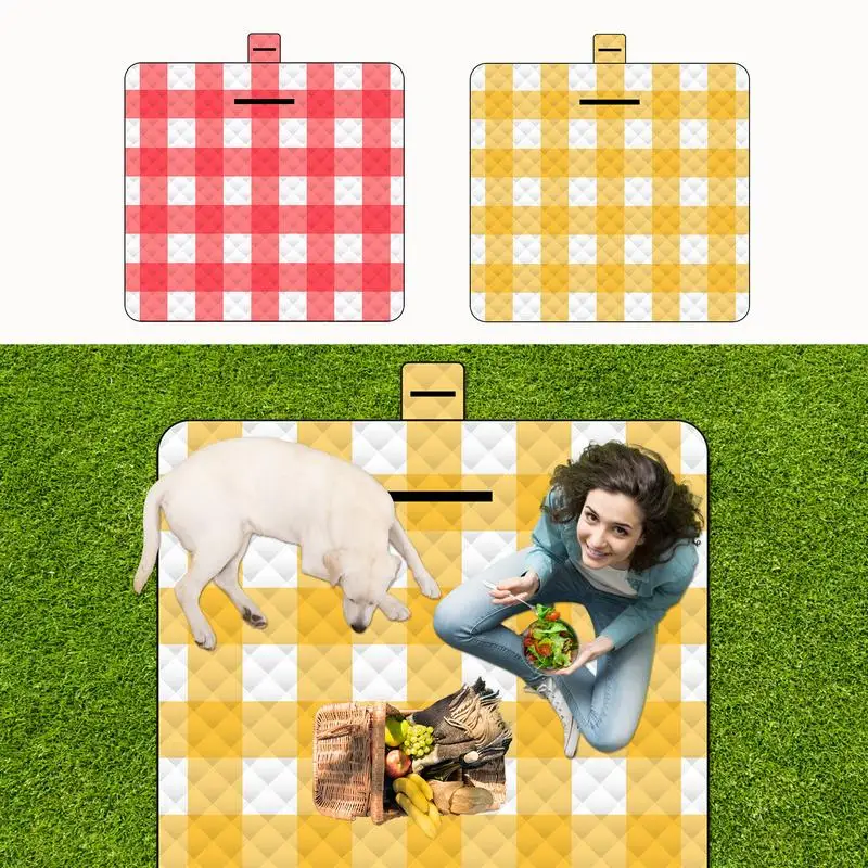 

Водонепроницаемый большой коврик для пикника, уличное одеяло, двухслойный водонепроницаемый удобный коврик, отличное одеяло для кемпинга