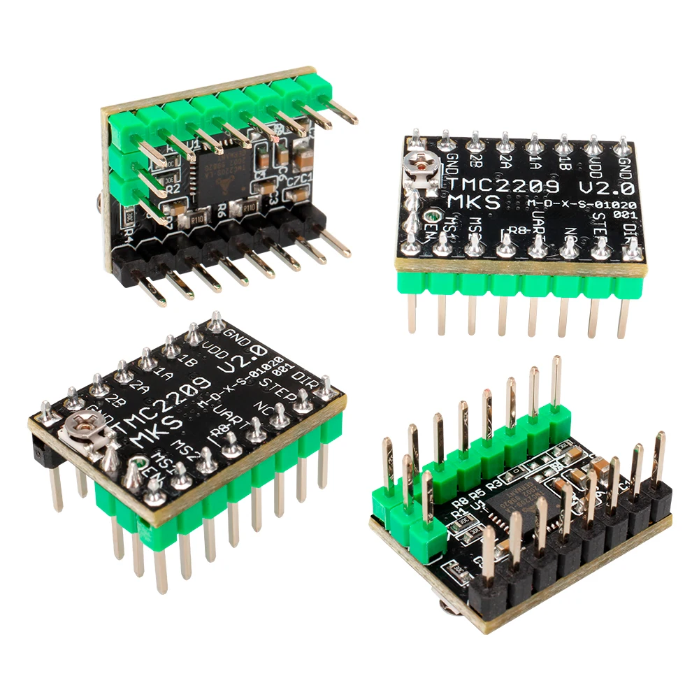 Оригинальный шаговый двигатель MKS TMC2209 2209 StepStick детали для 3D-принтера а UART