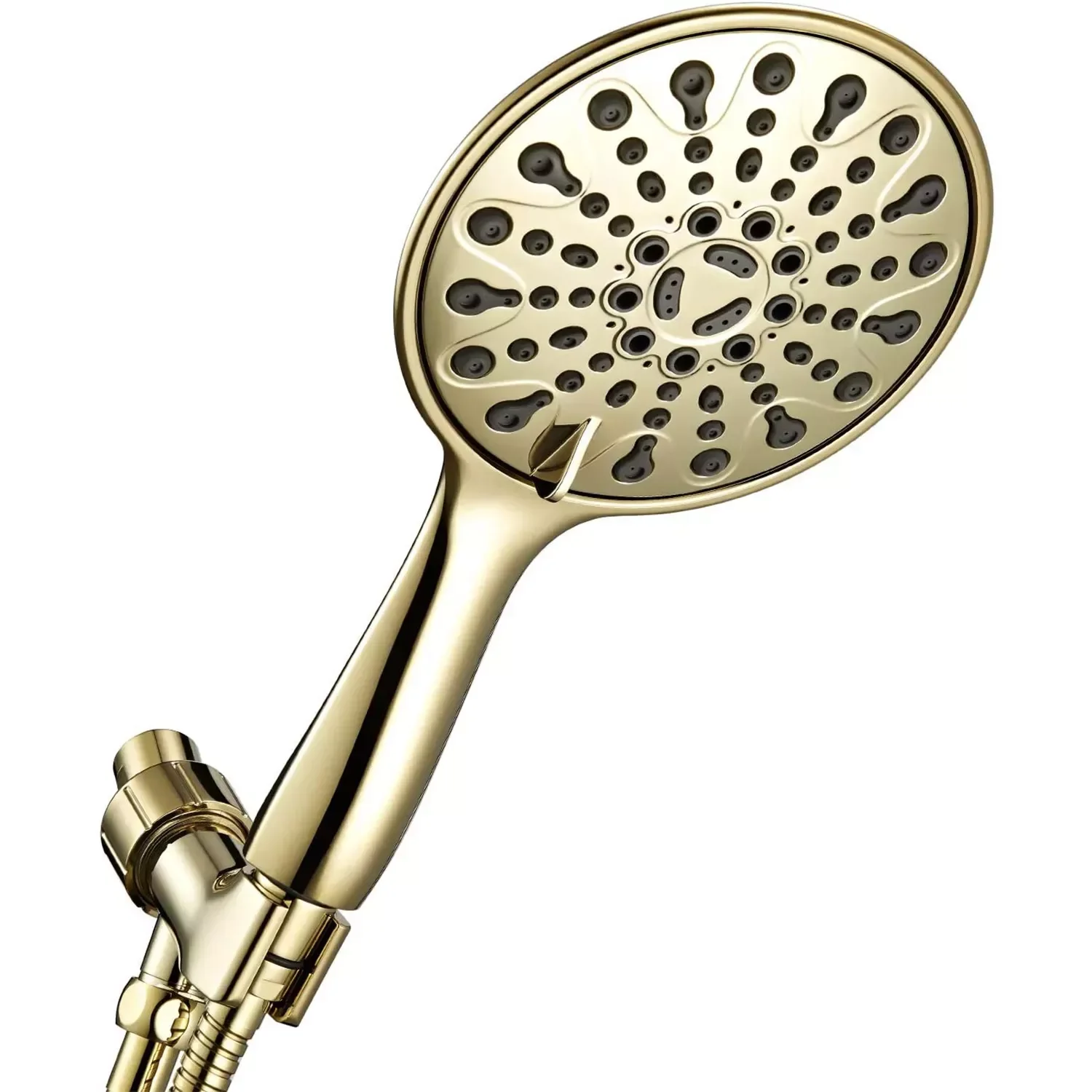 

Ручная Лейка для душа, хромированная насадка для душа с 6 настройками распыления, 6 дюймов, высокое давление, латунное поворотное шаровое Кре...