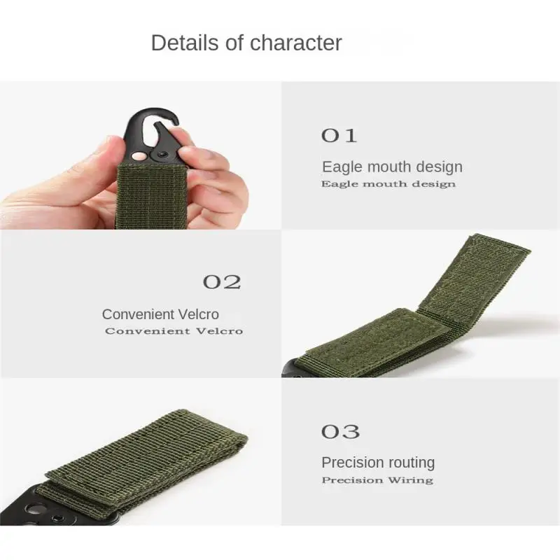 

Keychain Clip Eagle Mouth Buckle 18g Tactical Mountaineering Buckle Military Multi-functional Carabiner Keychain Belt Buckle