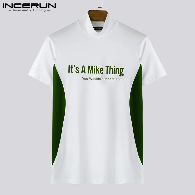 INCERUN мужские футболки в европейском американском стиле с коротким рукавом