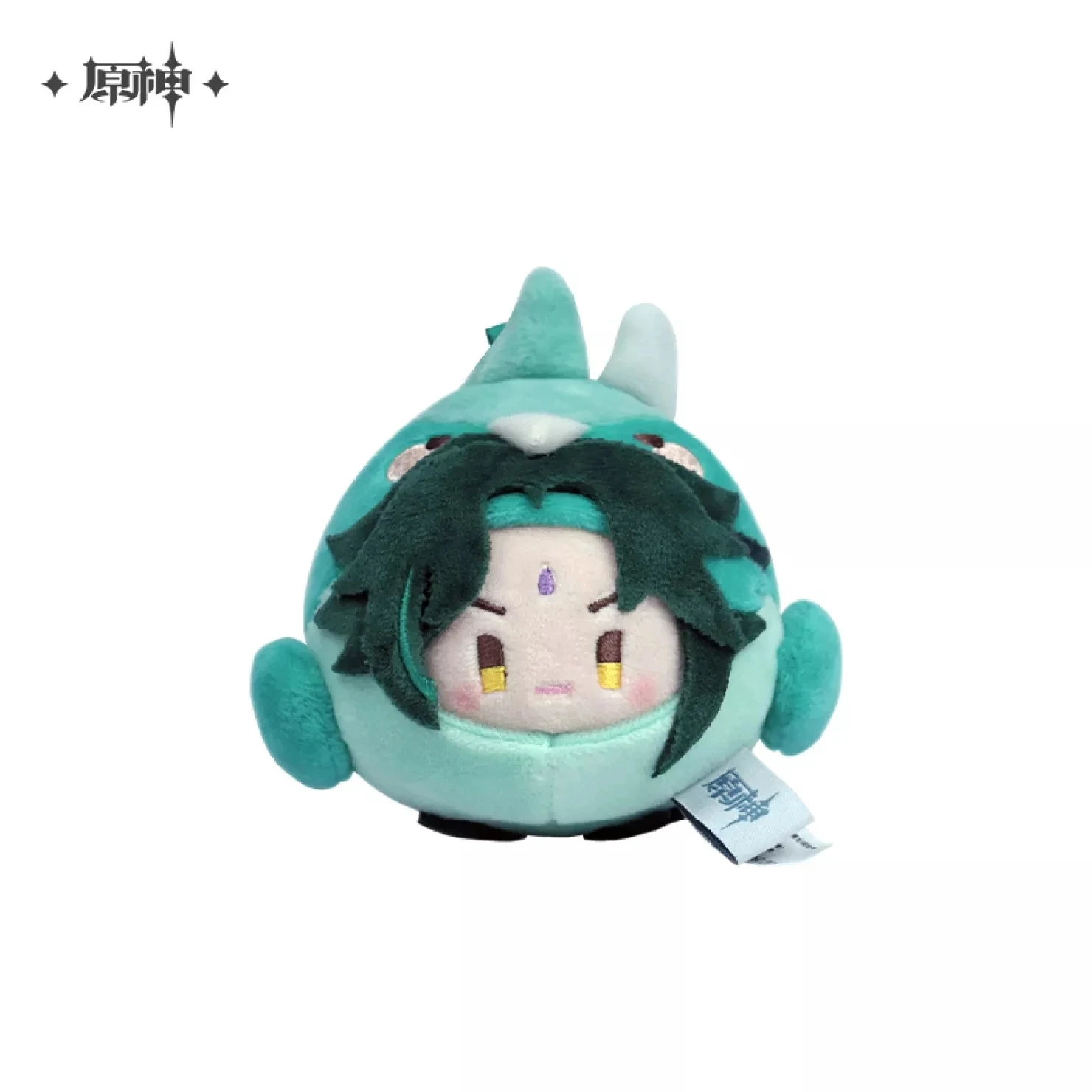 Аниме плюшевая кукла игра Genshin Impact косплей с надписью изумрудная мультяшная