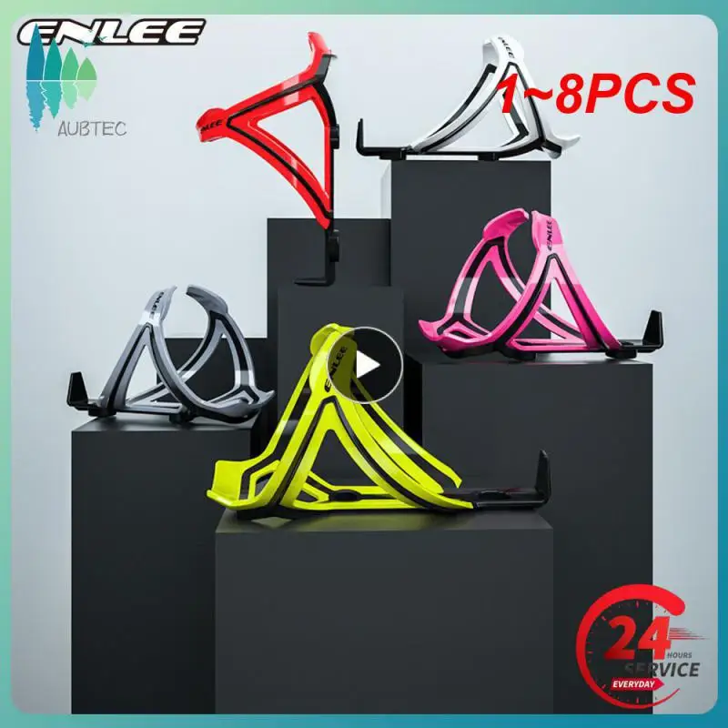 1~8PCS MTB Road Bike Cage Water Socket Two-Tone Ultralight Plastic Gray Pink Bicycle Part Bottle Drum Holder
