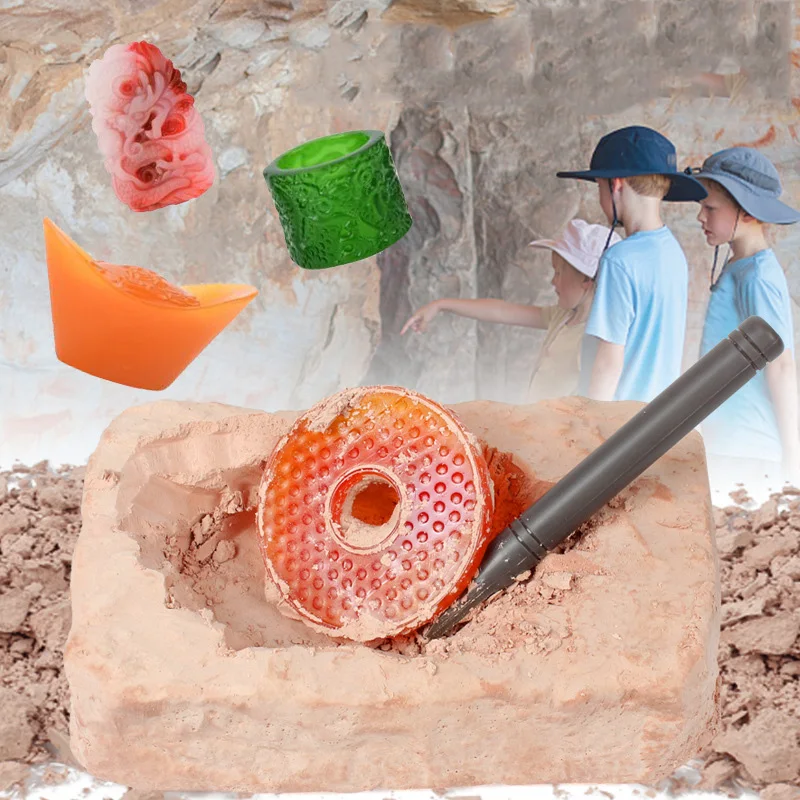 

16 видов стилей археологическая раскопка, нефритовые терракотовые воины, игрушка «сделай сам» для снятия напряжения, детский подарок, новинка, игрушки-грызунки, игрушка «убить время»