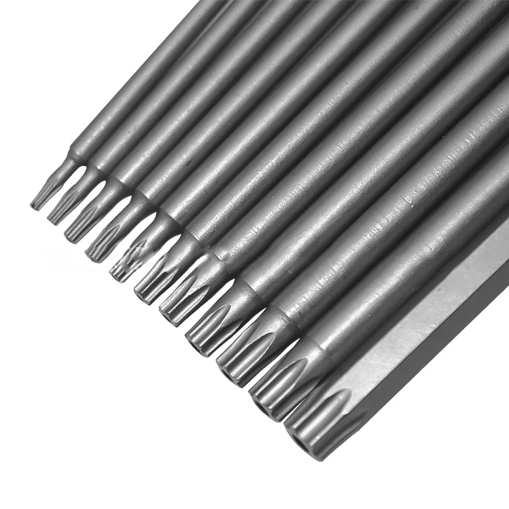 

11 шт., магнитная отвертка Torx с шестигранным хвостовиком для электрической дрели, 200 мм, оборудование для мастерской из сплава, ручные инструменты, аксессуары
