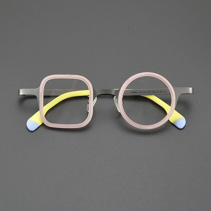 Сверхлегкая титановая ретро-модная трендовая оправа для очков ниша литературная