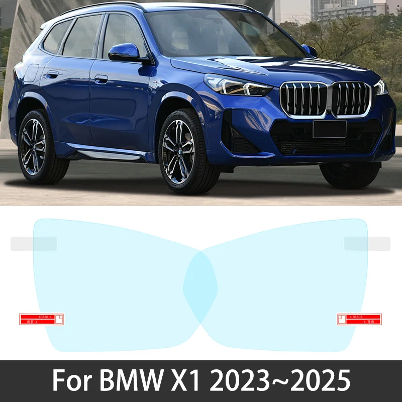 

Для BMW X1 U11 U12 MK3 3-й SWB LWB 2023 ~ 2025 2024 полное покрытие противотуманная пленка зеркало заднего вида автомобильная наклейка непромокаемая водонепроницаемая