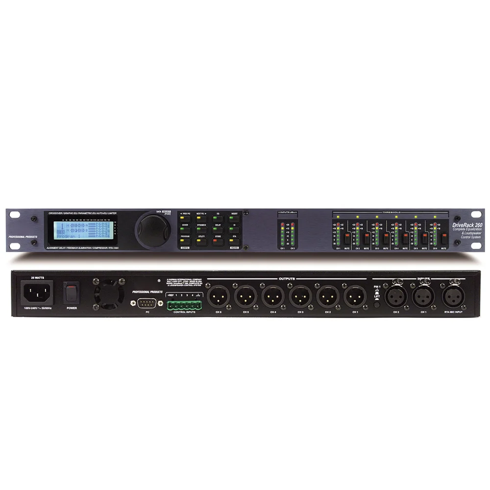 dbx260 PA260 3 In 6 Out Digital Audio Processor Loudspeaker Management Professional Stage Advanced Crossover Effect | Электроника