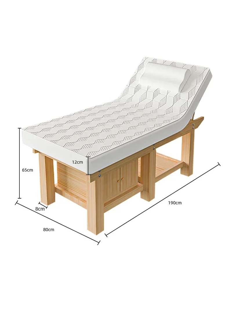 Деревянный тайский массажный стол для замеса татуировки ресниц лица спа