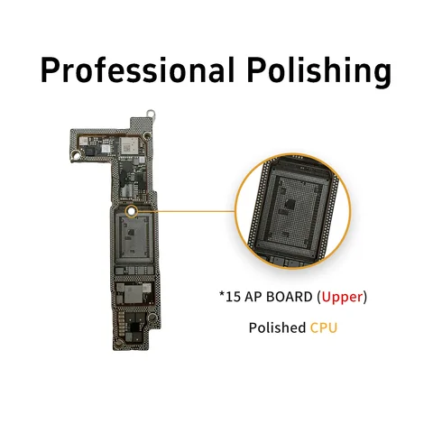 Материнская плата CUT с ЧПУ для iPhone 15 15 Pro Max, материнская плата сигнала, полированная плата AP Up, процессор, RF Baseband, нижняя версия США, ЕС, без платы Nand