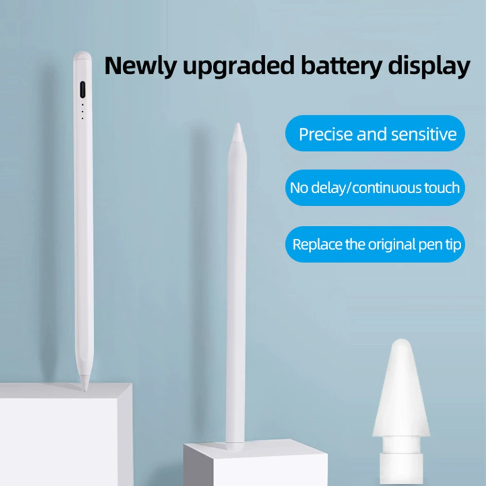 Стилус для Apple Pencil iPad 2018-2024 емкостный стилус с чувствительностью наклона