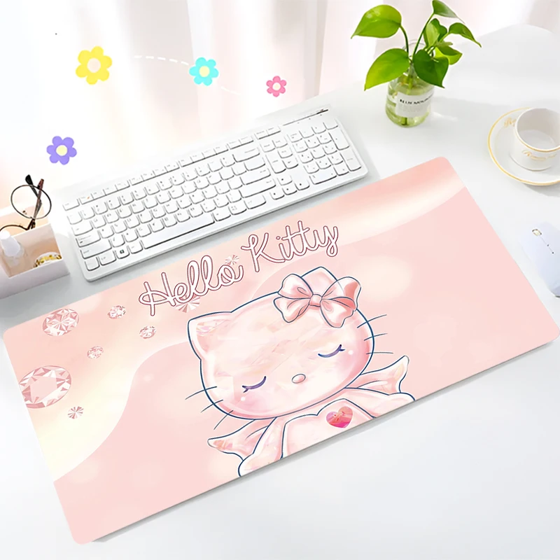 Милый розовый коврик для мыши с аниме большой из поликарбоната Hello Kitty XXL Sanrio