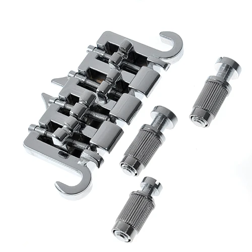 

3 Point Bridge For Gibson Epiphone 4 String Bass Guitar Parts Chrome