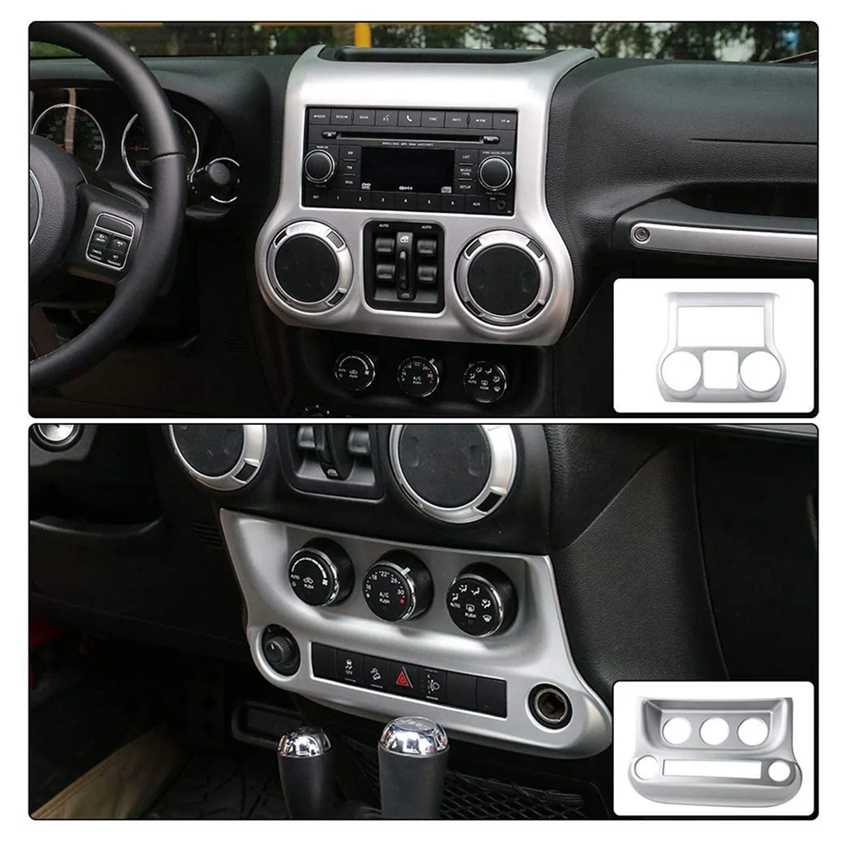 Центральная панель приборной панели и кондиционера переключателя рамка Обложка