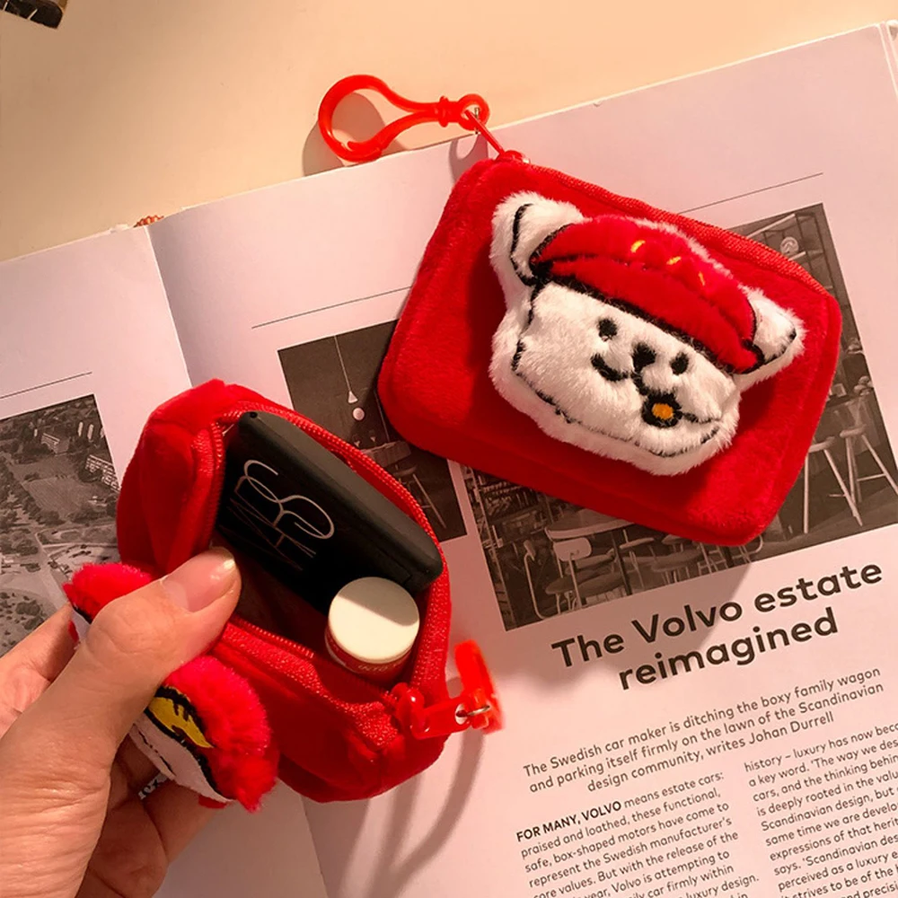 Мультфильм мальтийская линия собака нулевой кошелек кулон девичье сердце сумка