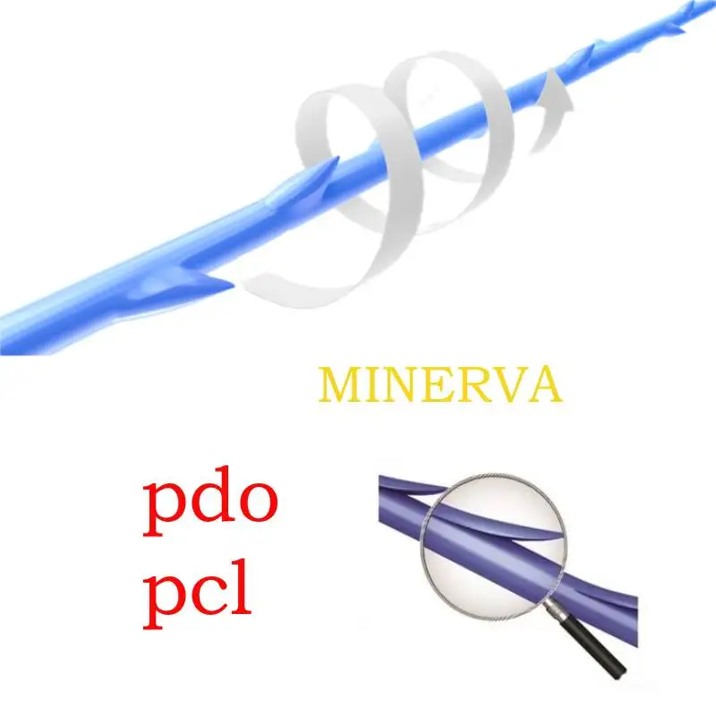

MINERVA Hilos Pdo Threads Lift COG 18G 100MM V Shape Lifting Wire Handmade Multiple Specifications Pcl Pdo Cog Thread 20/pcs