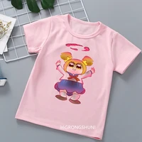 novelty design childrens clothing tshirt anime pop team epic2 cartoon toddler t shirt fashion girls t shirt cute girls pink top