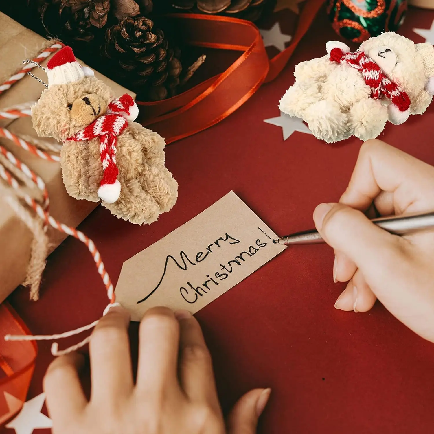 40/36/24/12 шт. рождественские плюшевые мишки подарок рождественский медведь подарки