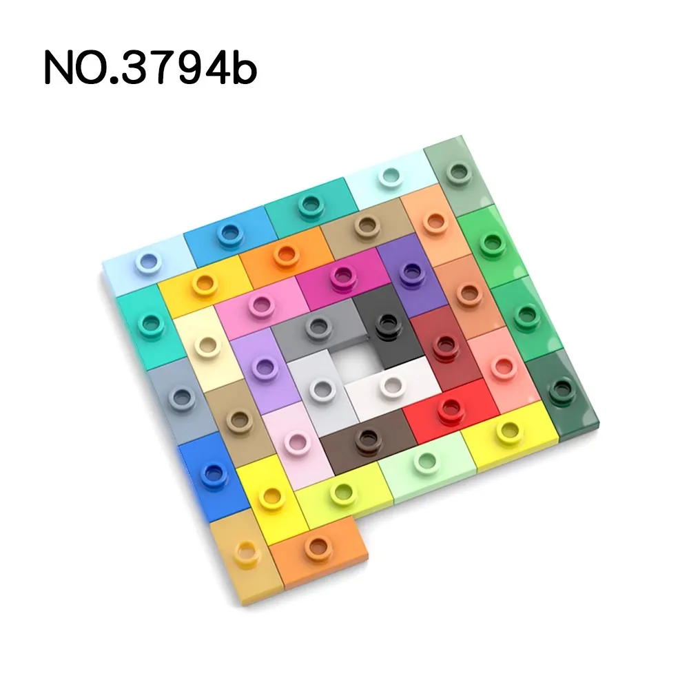 50 шт. детали MOC 3794 специальная пластина 1 x 2 с шпилькой совместимые кирпичи сделай