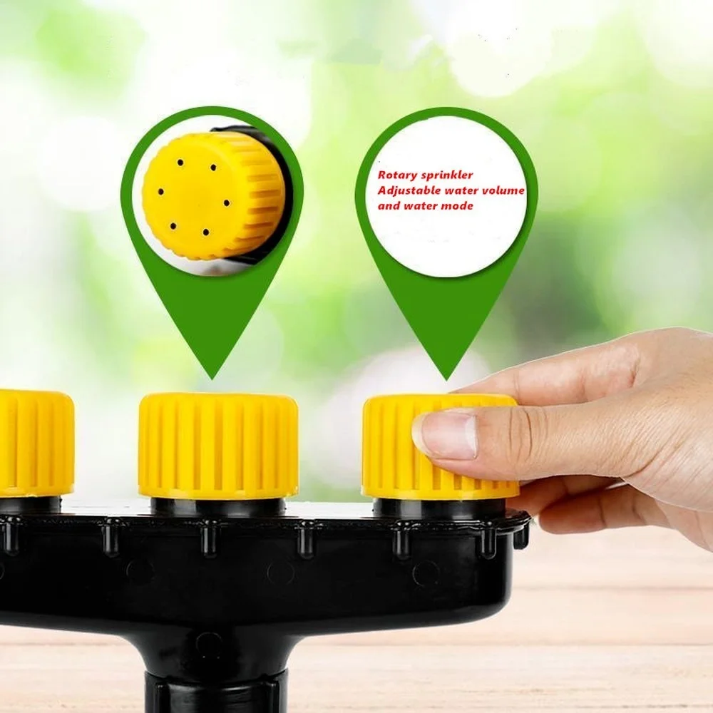 1 Pcs Multi-head Water Sprinklers Garden Lawn Agriculture Vegetables Irrigation Atomizer Nozzles Adjustable Sprinkler |