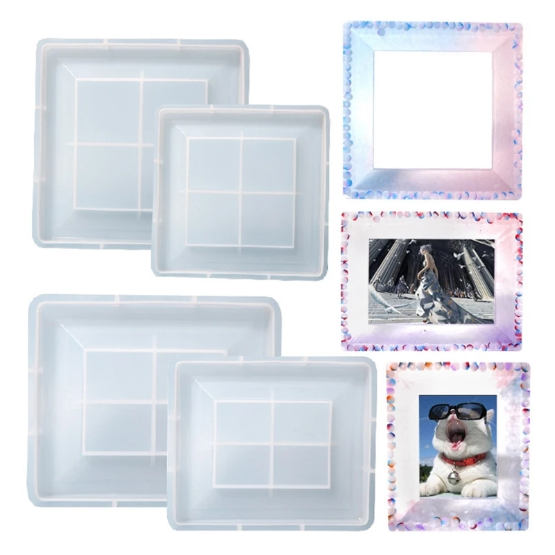 

Photo Frame Resin Mold Silicone Rectangular Mold for Epoxy Resin Casting DIY Photo Frame Resin Mold Photos Display Tools