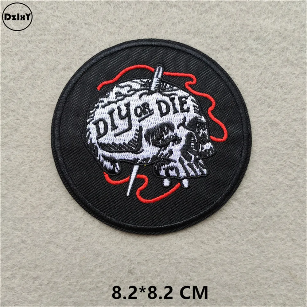 (46 стилей на выбор) Круглые патчи для одежды вышитые аппликации железные значки в