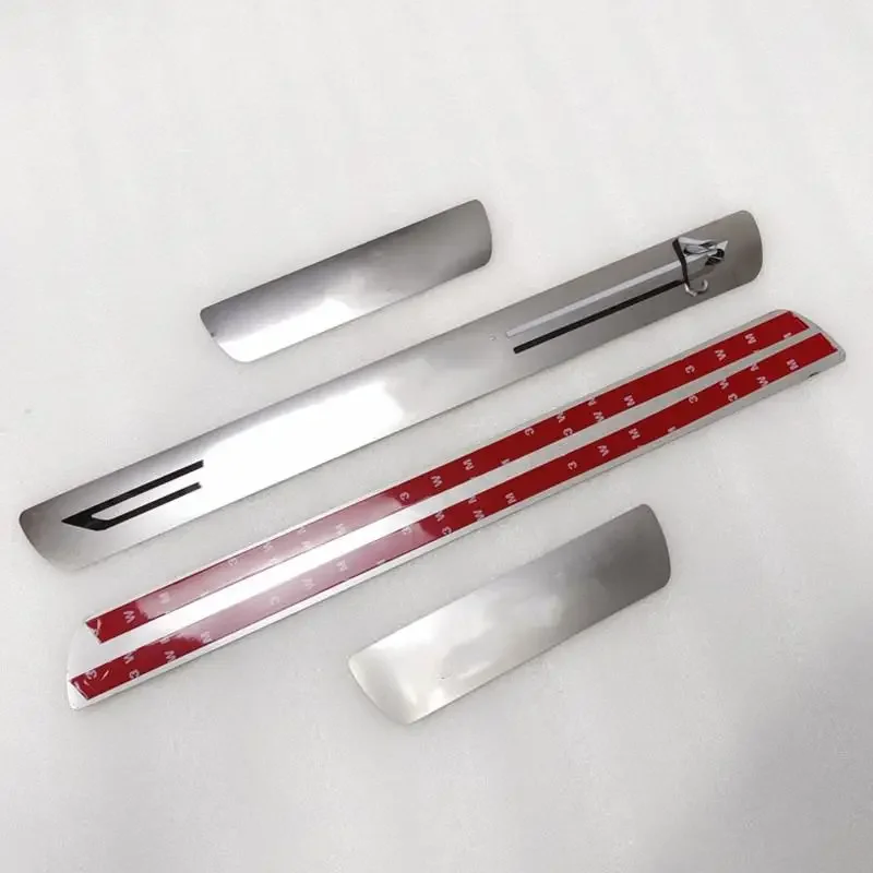 

Аксессуар для Toyota YARIS 2019-2022, нержавеющая хромированная защитная накладка на порог автомобиля