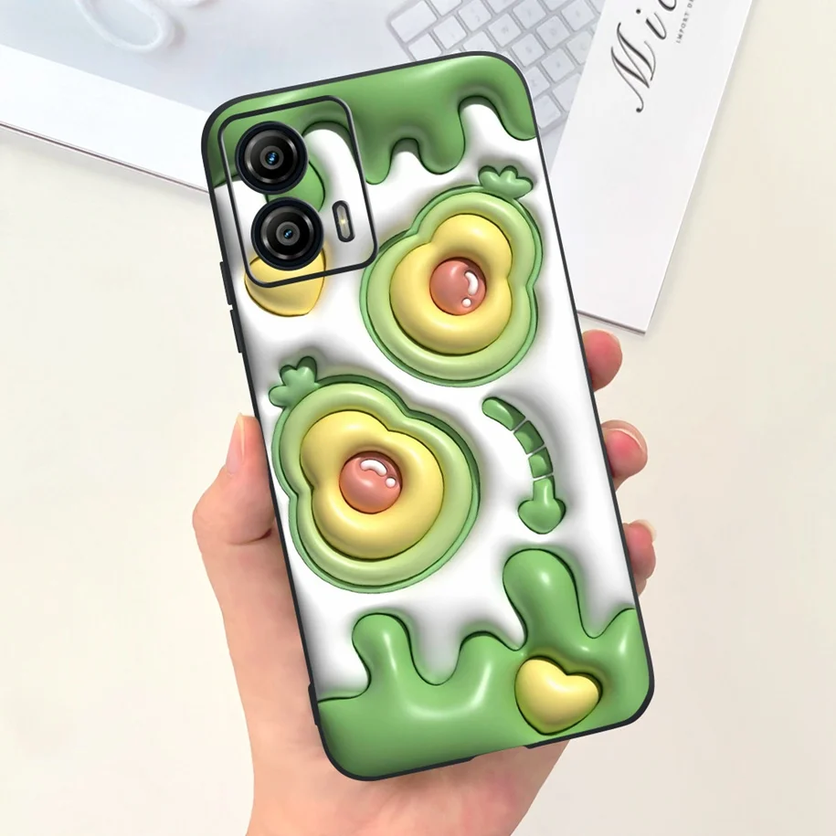 Тонкий мягкий силиконовый матовый чехол из ТПУ для Motorola Moto G73 G53