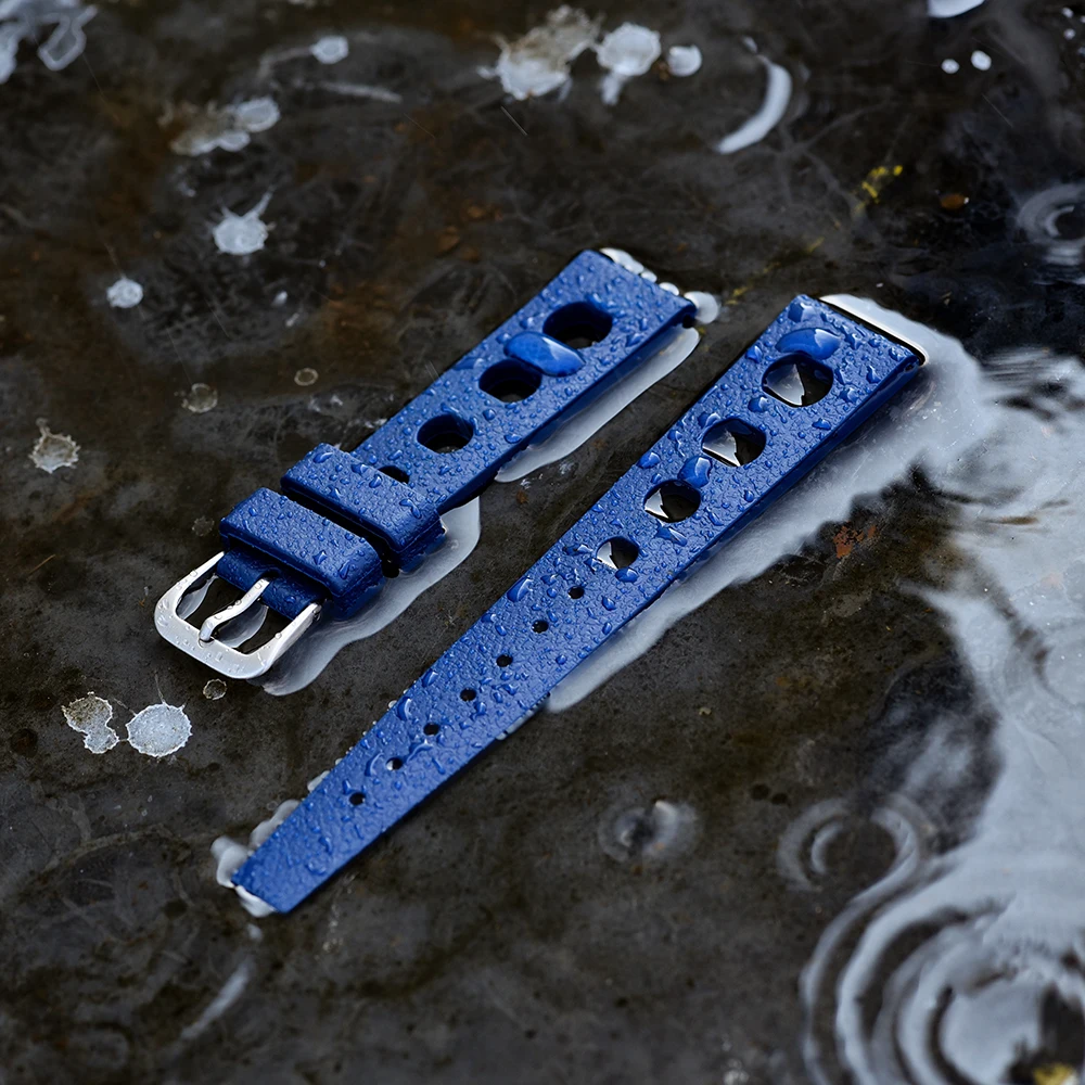 New Fluororubber Strap 20mm FKM Tropic Quick Release Watch Band For Omega/Rolex/Seiko Diving Watch Accessories