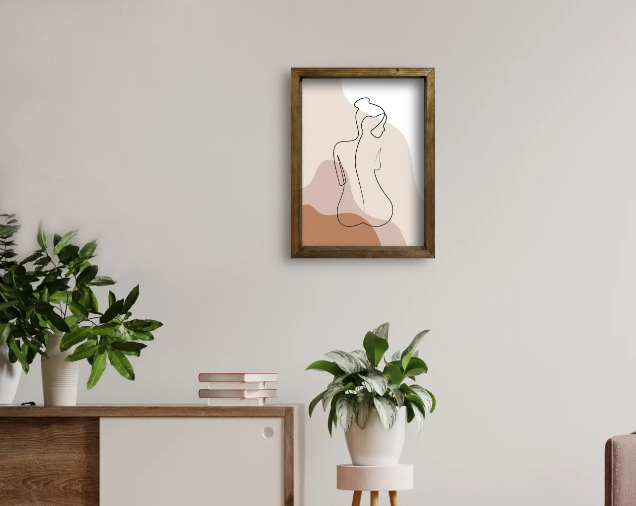 

BK Home натуральный деревянный стол 45x65 см-57