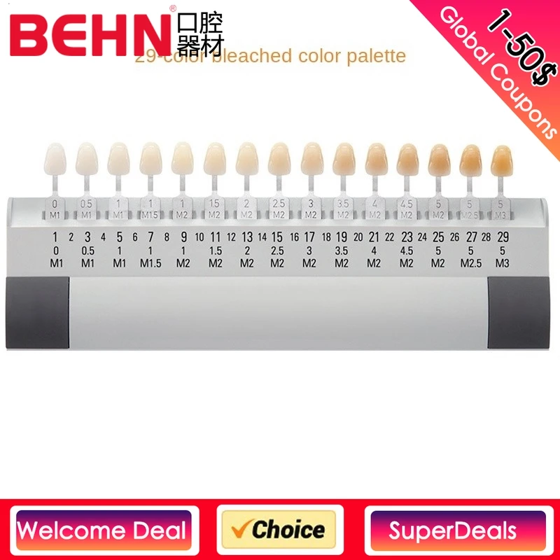 

Dental Material VITA 16 Colors Tooth Model Tooth Whitening Product Guide Colorimetric Plate Tooth Shape Design for Beauty Device