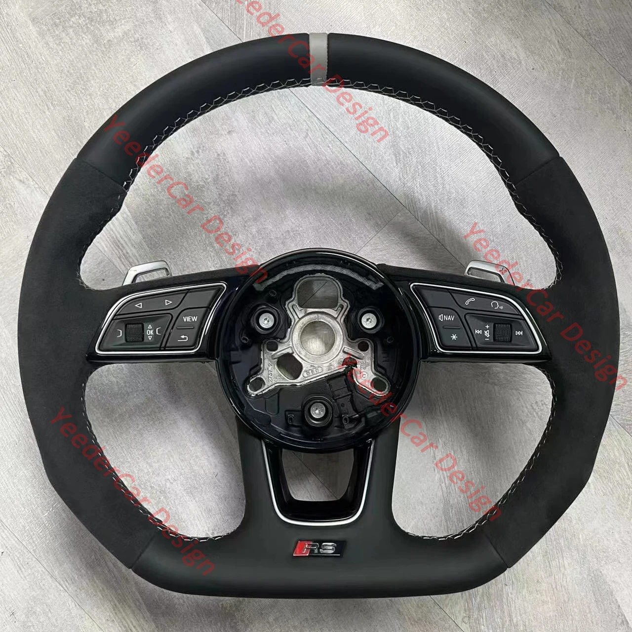 

Рулевое колесо из алькантары для Audi RS3 RS4 RS5 A3 A4 A5 S3 S4 S5 RS6 RS7 2017-2019