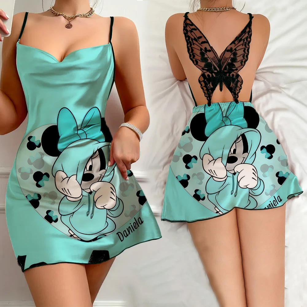 Новинка 2024 пикантная Пижама с узором женское платье для дома Новые