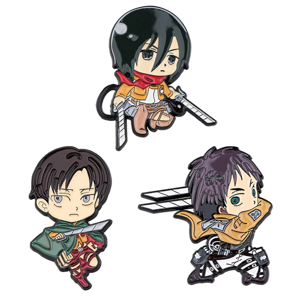 Броши на одежду заколки лацкан значки рюкзаке манга эмалированная заколка милые