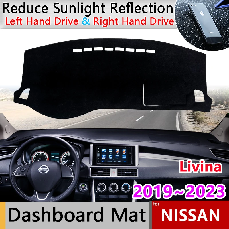 

for Nissan Livina VL Mitsubishi Xpander 2019~2023 Anti-Slip Mat Dashboard Cover Pad Sunshade Protect Carpet Car Accessories Rug