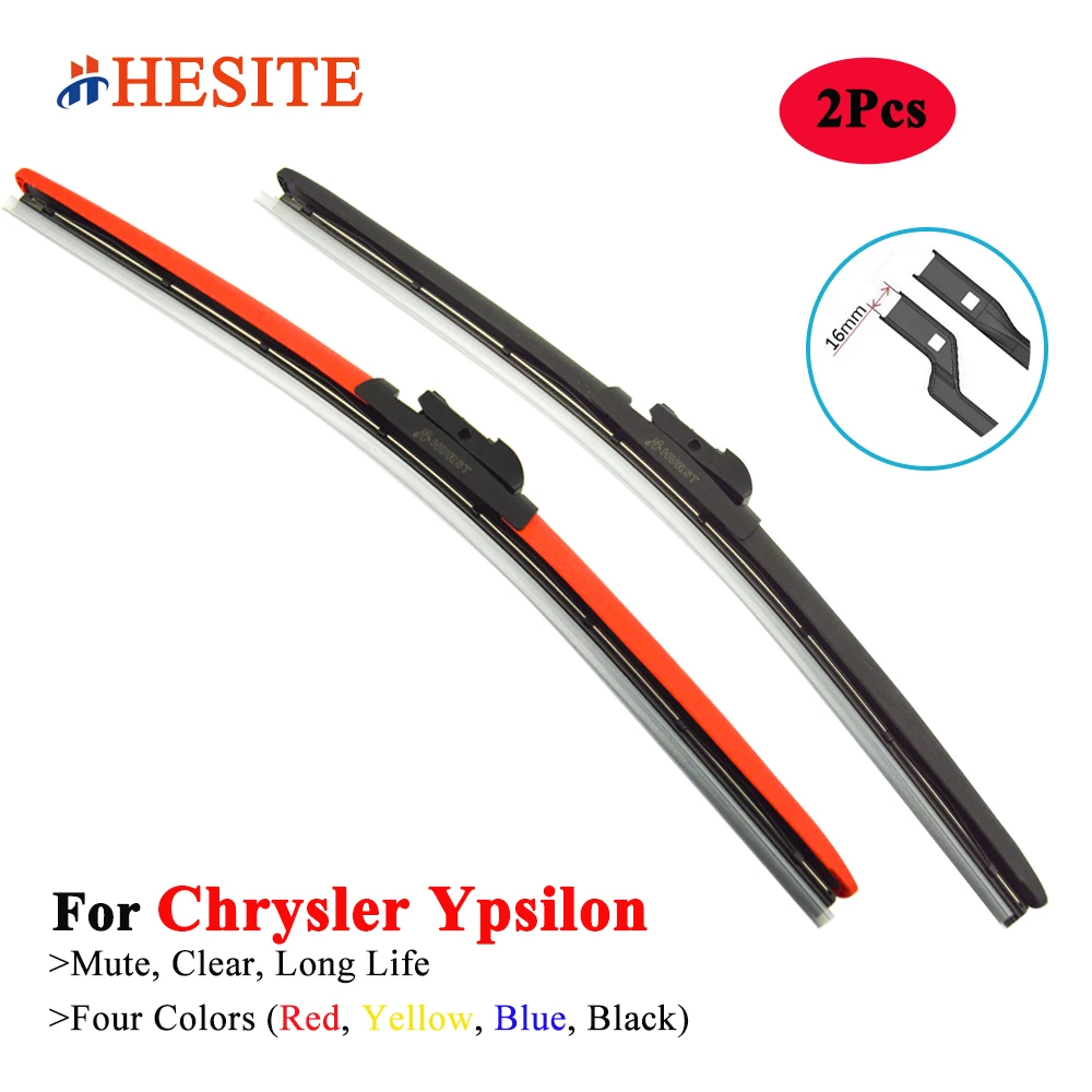 

HESITE Colorful Car Windshield Wiper Blade For Chrysler Ypsilon Hatchback 2011 2012 2013 2014 2015 2016 2018 2019 2020 2021 2022