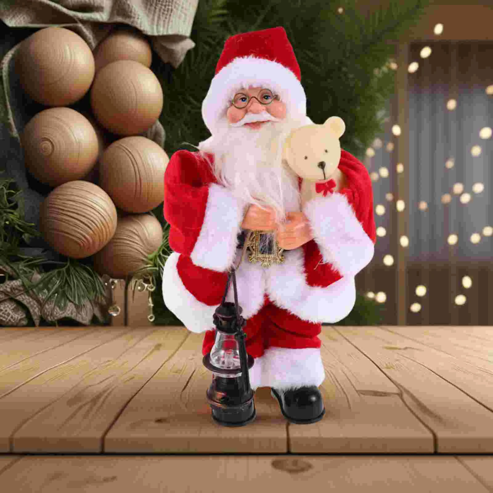 Игрушка Санта-Клауса Рождественская фигурка Тверкинг Плюшевая электрическая