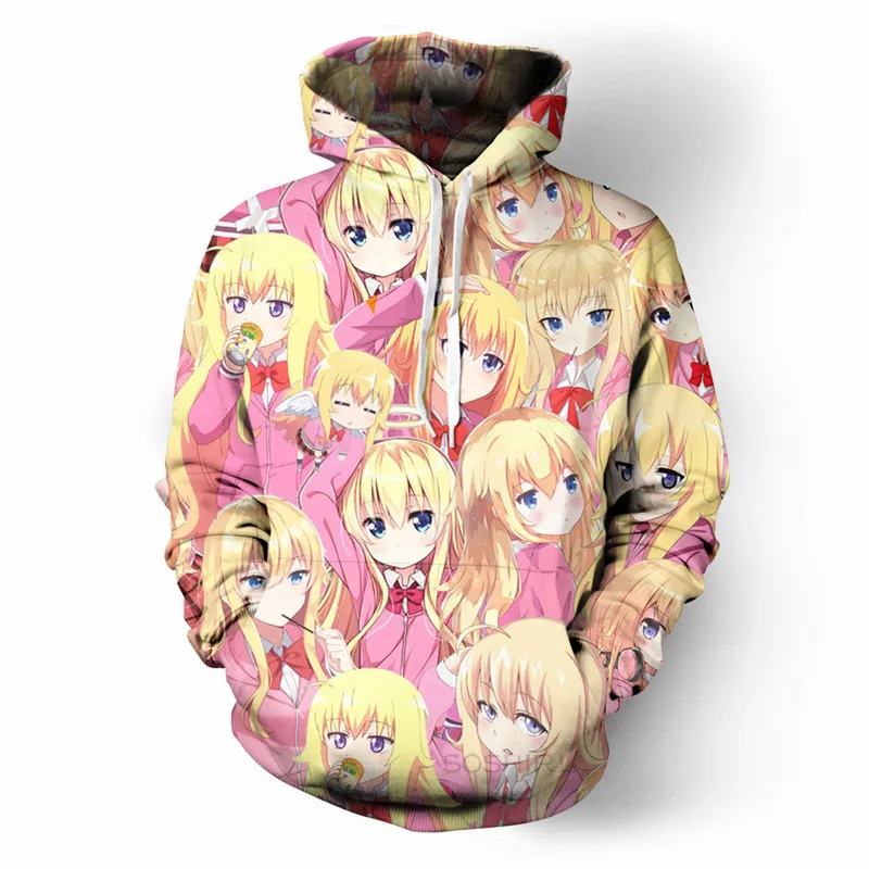 

Толстовка Soshirl в стиле Харадзюку для фанатов аниме, хипстерская забавная крутая белая Толстовка Габриэль, толстовка унисекс, кавайная уличн...