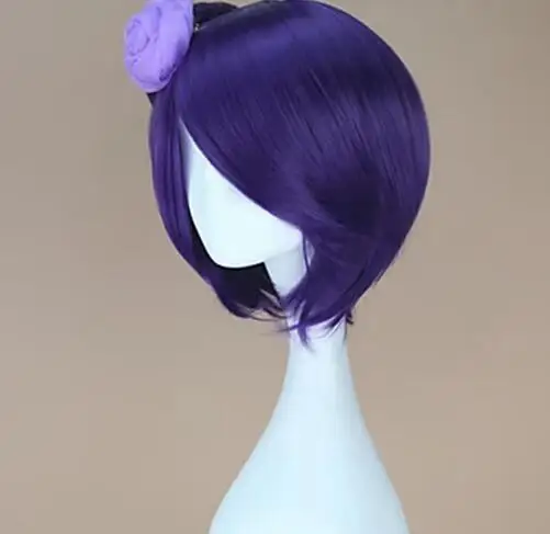 Синтетические волосы Konan фиолетовый косплей парик Термостойкое волокно
