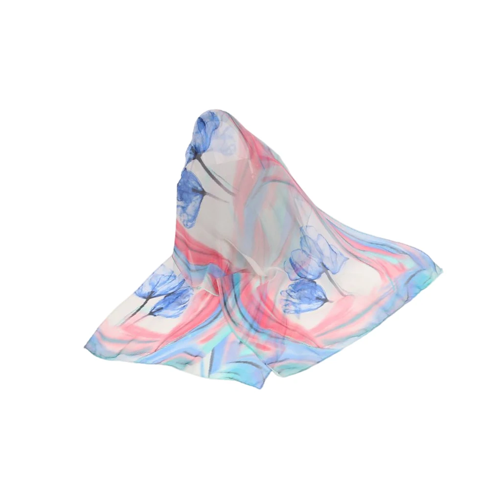 

Yarn Women Shawl Summer Decorative Foldable Sunproof Stylish Breathable Flower Pattern Ladies Scarf Birthday Gift