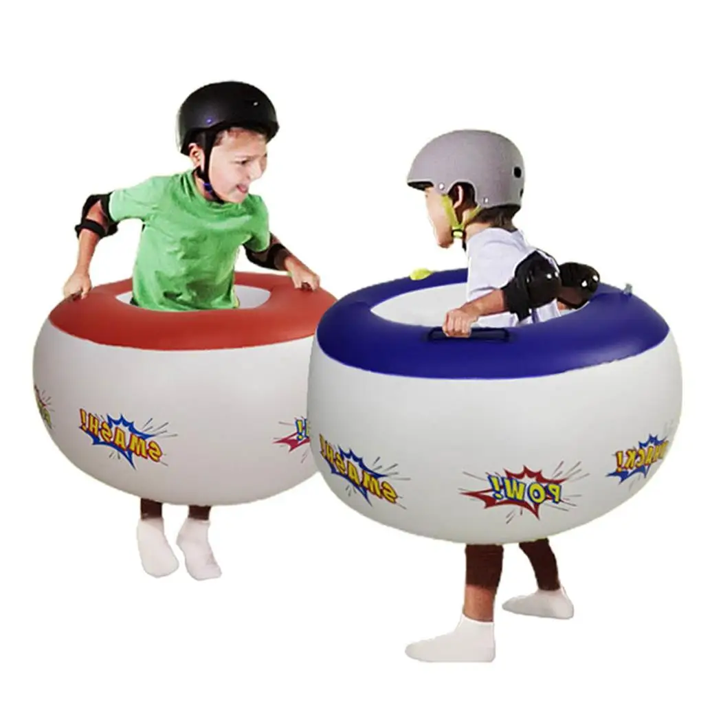 

2 Pieces Children Inflatable Bumper Ball Playing Leak-proof Body Bubble Vacation Interactive Kids Toy Boys Gift