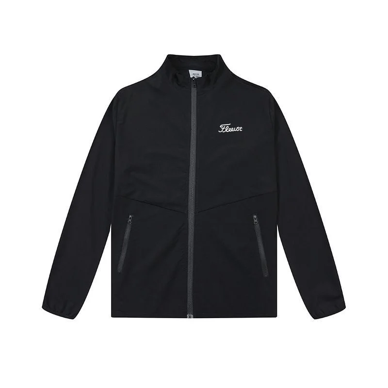 

Мужская куртка для гольфа на молнии с воротником, брендовая мужская бейсбольная одежда для гольфа, повседневная спортивная мужская куртка, Мужской Топ для гольфа, Осень-зима