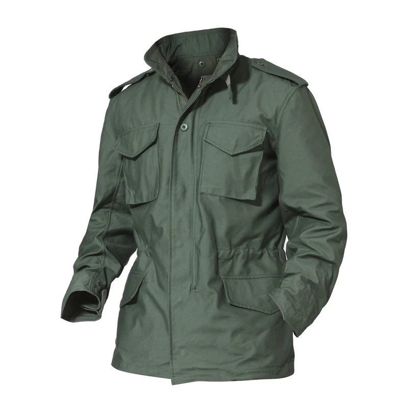 

M65 Large size Jungle Waterproof Jacket+Detachable Liner Windbreaker Tops Outdoor Hiking Hunting Wear Army Tactical Hooded Coats