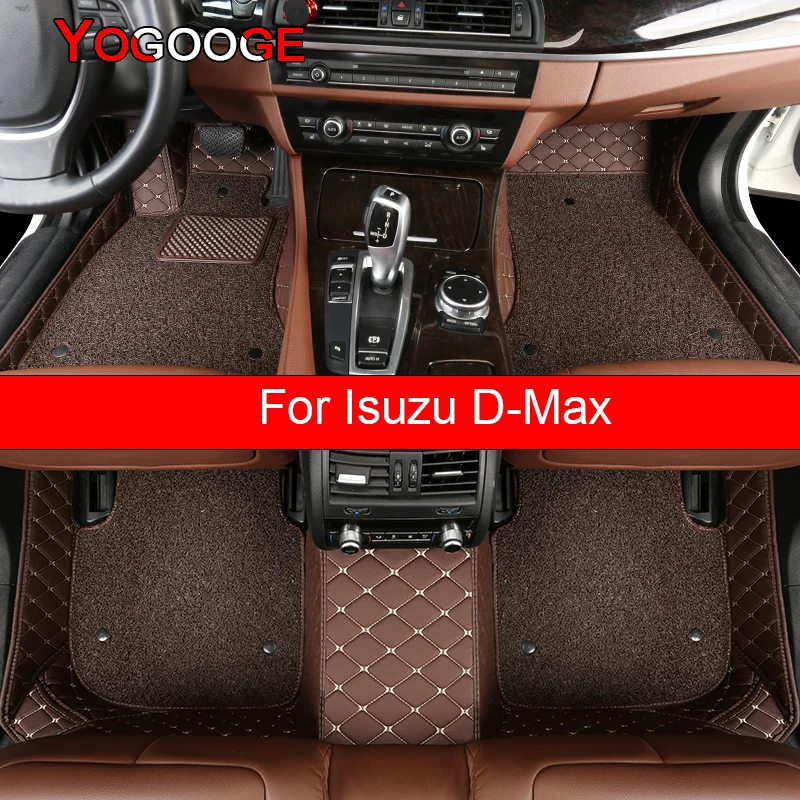 

Автомобильные коврики YOGOOGE для Isuzu D-MAX Foot Coche, аксессуары, автомобильные коврики